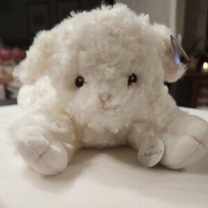 BEARINGTON BABY COLLECTION White Stuffed  Lamb WITH MUSIC